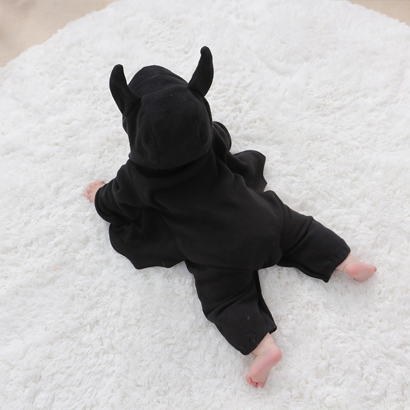 Baby Onesies Baby Halloween Bat Hooded Onesies Little Devil Shaped Onesies - Fantasiko