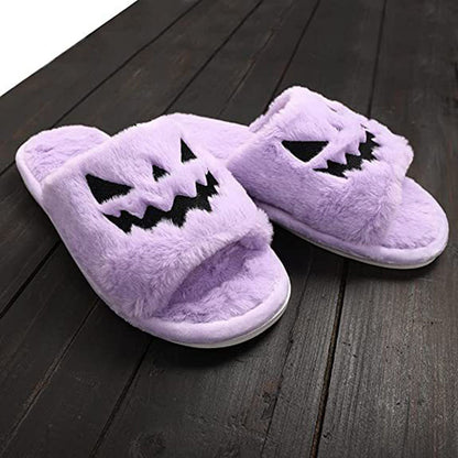 Halloween Shoes Winter Cute Warm Home Slippers Women/Men - Fantasiko