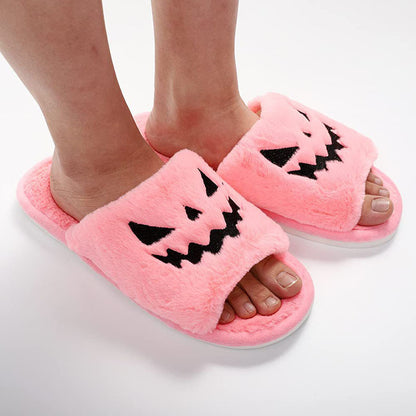 Halloween Shoes Winter Cute Warm Home Slippers Women/Men - Fantasiko