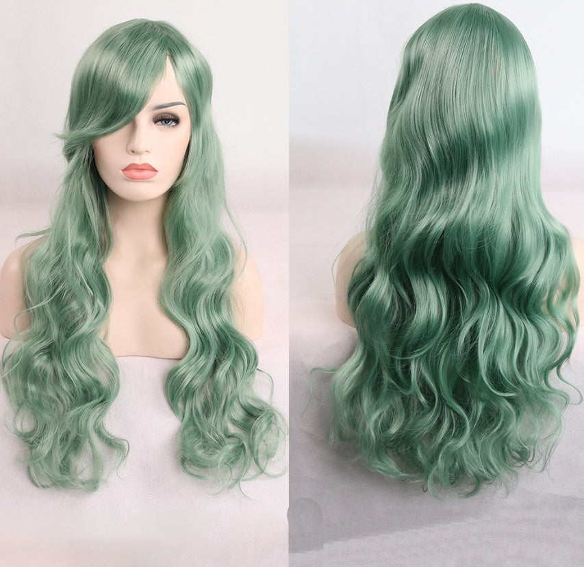 Anime cos wig color 80cm long curly cosplay role playing - Fantasiko