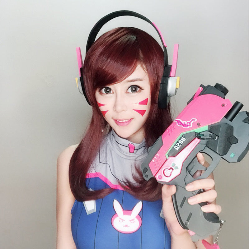 D.va DVA songhana chestnut Cosplay wig - Fantasiko