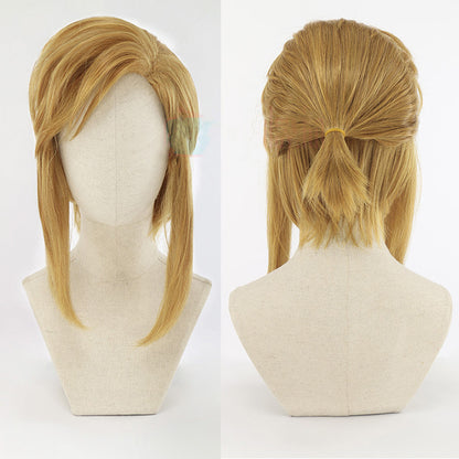 Cosplay Wig Gold Horsetail False Hair - Fantasiko