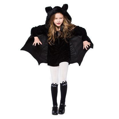 Halloween Children's Costume Black Bat Cosplay Costumes - Fantasiko