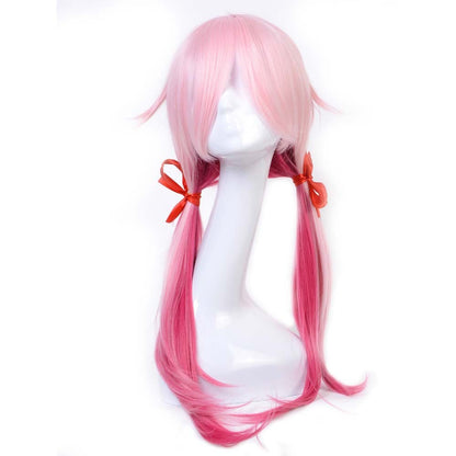 Cosplay animation Pink Double ponytail wig - Fantasiko