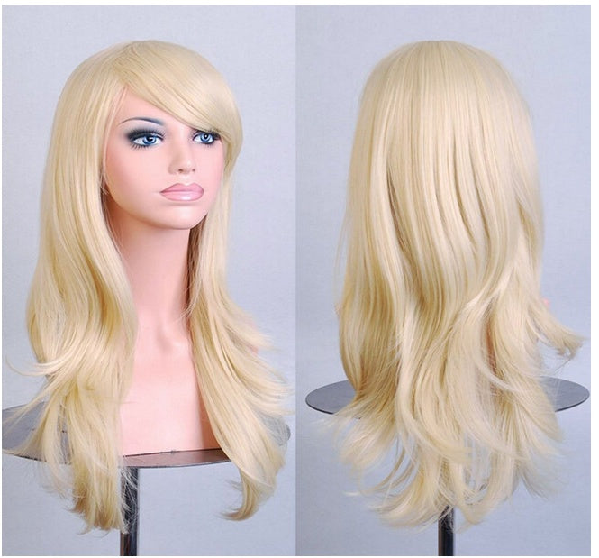 Cos Long Roll Anime Cosplay Color European And American Wig Foreign Trade Multicolor - Fantasiko