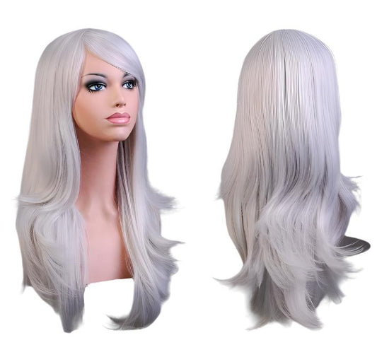 Cos Long Roll Anime Cosplay Color European And American Wig Foreign Trade Multicolor - Fantasiko