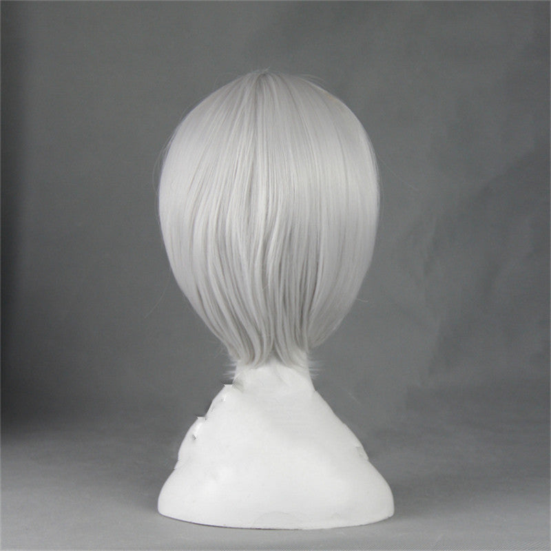 Broad Silk Vitality Girl White Short Hair Cosplay Wig - Fantasiko