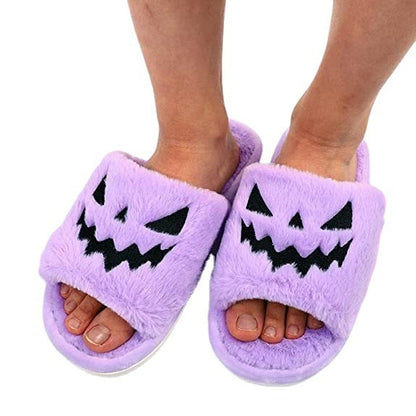 Halloween Shoes Winter Cute Warm Home Slippers Women/Men - Fantasiko