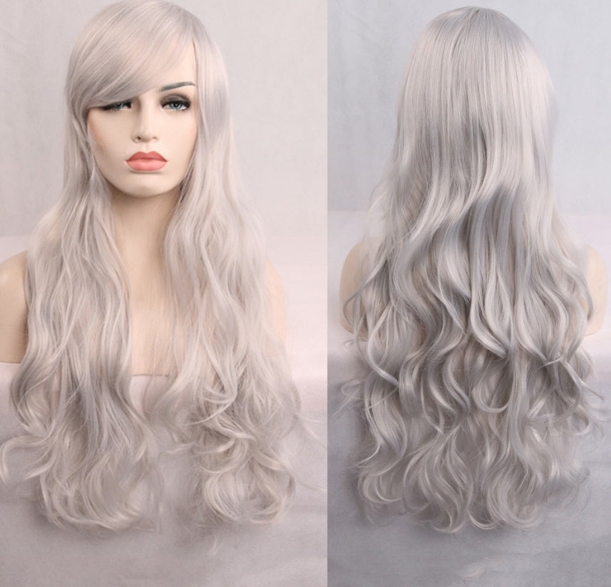 Anime cos wig color 80cm long curly cosplay role playing - Fantasiko