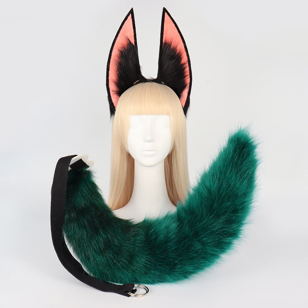 Simulation Plush Sumitinari Animal Ears Headband Comic Show Cosplay Fox Ear And Tail Accessories - Fantasiko