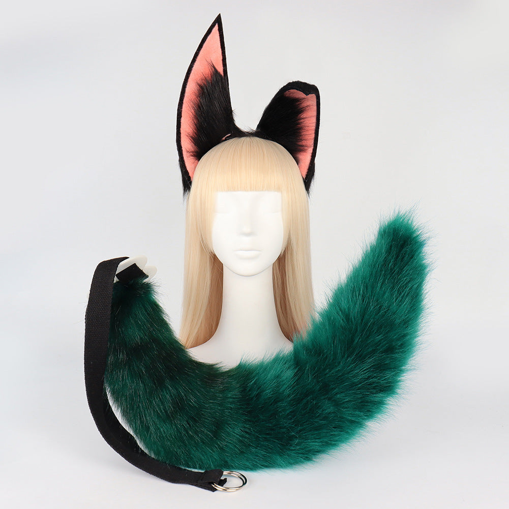 Simulation Plush Sumitinari Animal Ears Headband Comic Show Cosplay Fox Ear And Tail Accessories - Fantasiko