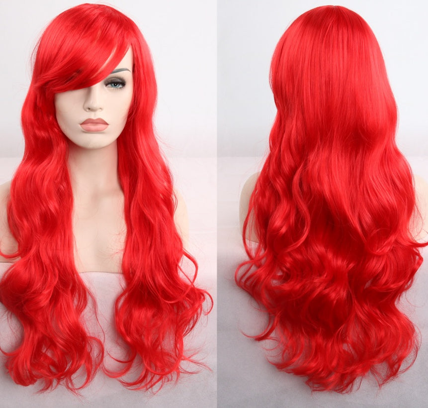 Anime cos wig color 80cm long curly cosplay role playing - Fantasiko