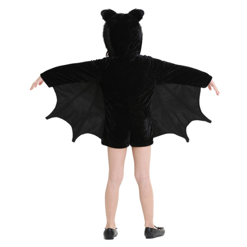 Halloween Children's Costume Black Bat Cosplay Costumes - Fantasiko