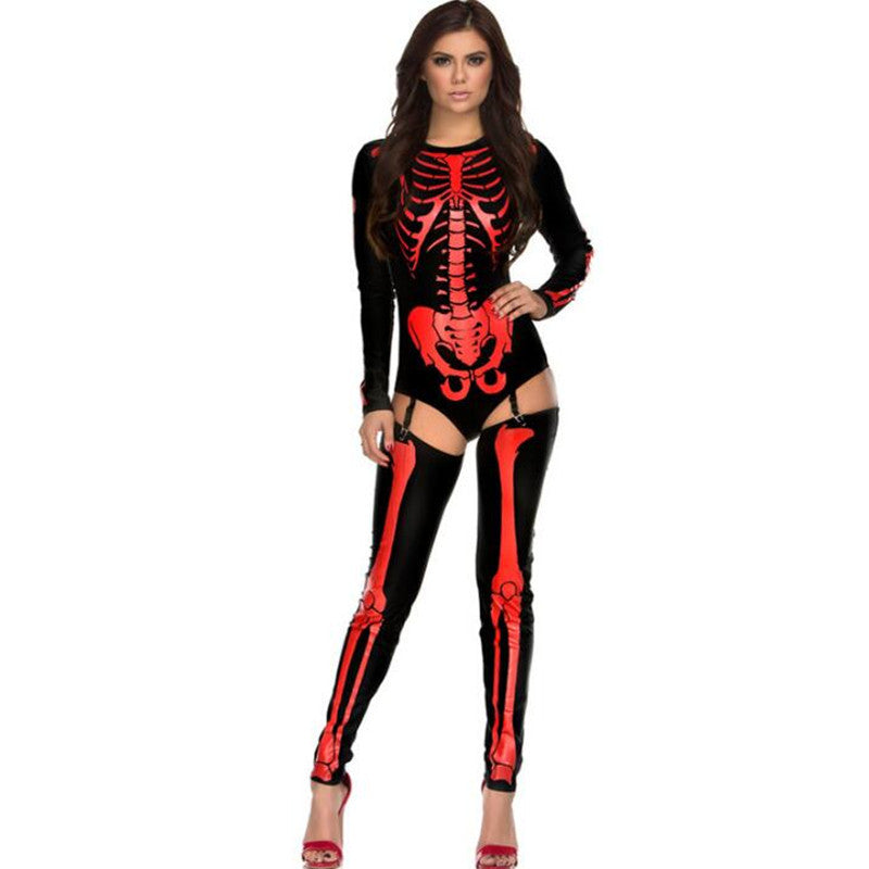 Halloween Cosplay Costume Skull Zombie Uniform - Fantasiko