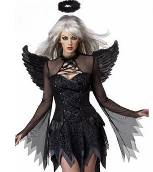 Dark Angel Costume Halloween Cosplay Fallen Angel - Fantasiko