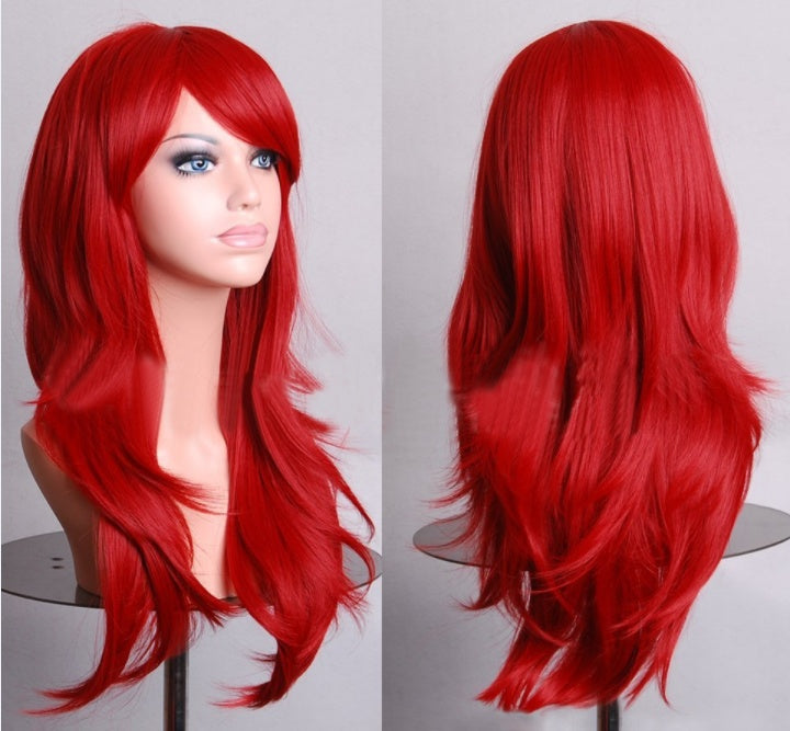 AliExpress best selling cos long scroll anime cosplay color Europe and America wig foreign trade gold models factory direct - Fantasiko