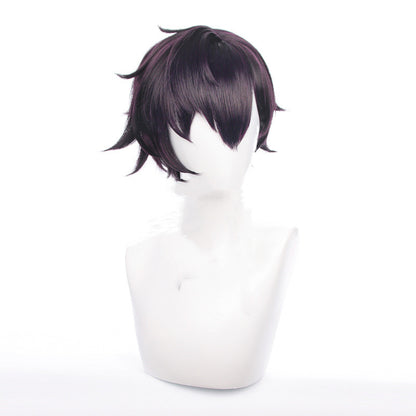 Men's Cosplay Wig Reverse Dark Purple Short Hair - Fantasiko