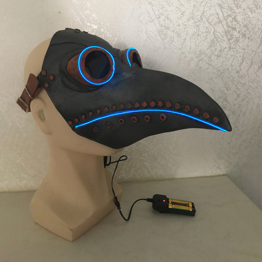 Halloween Bird Doctor LED Glowing Party Mask - Fantasiko