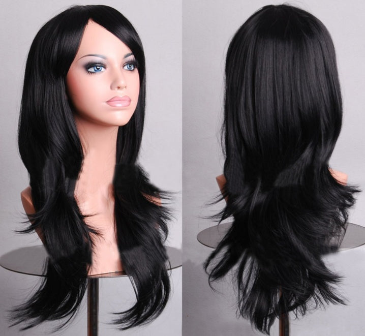 AliExpress best selling cos long scroll anime cosplay color Europe and America wig foreign trade gold models factory direct - Fantasiko