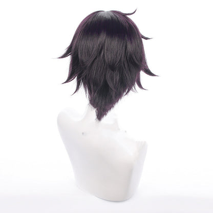 Men's Cosplay Wig Reverse Dark Purple Short Hair - Fantasiko