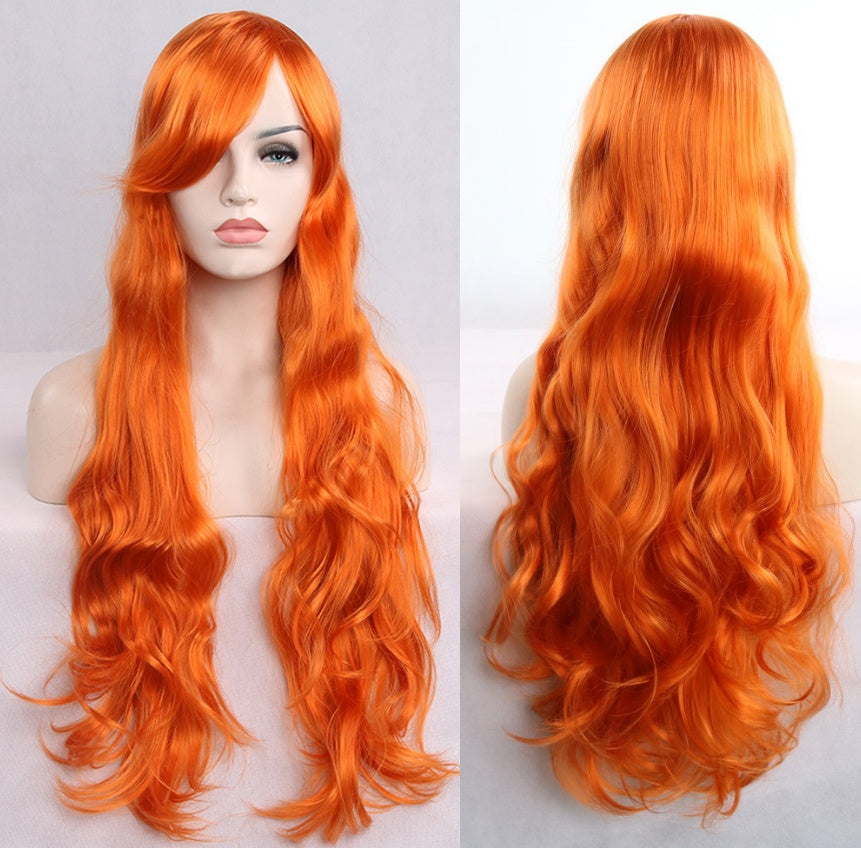 Anime cos wig color 80cm long curly cosplay role playing - Fantasiko