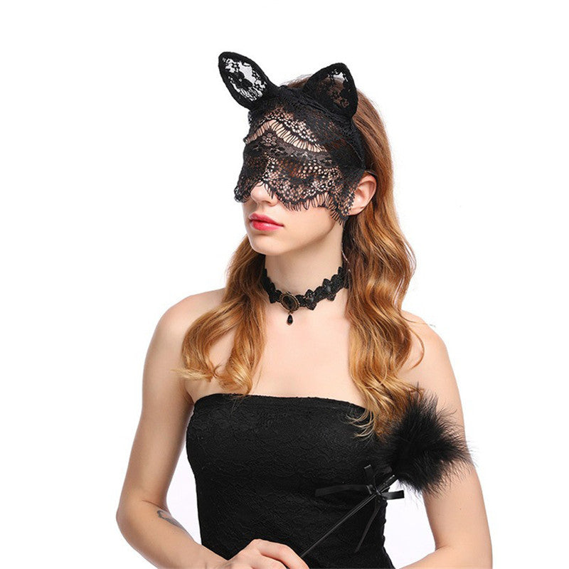 Halloween accessories lace cat veil - Fantasiko