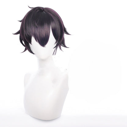 Men's Cosplay Wig Reverse Dark Purple Short Hair - Fantasiko