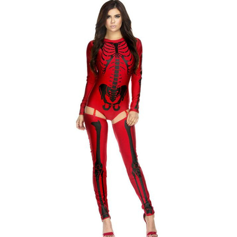 Halloween Cosplay Costume Skull Zombie Uniform - Fantasiko