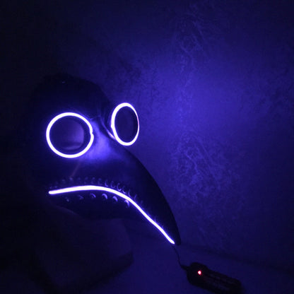 Halloween Bird Doctor LED Glowing Party Mask - Fantasiko