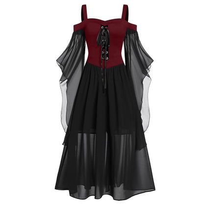 Halloween Witch Sling Strap And Big One Piece Dress - Fantasiko