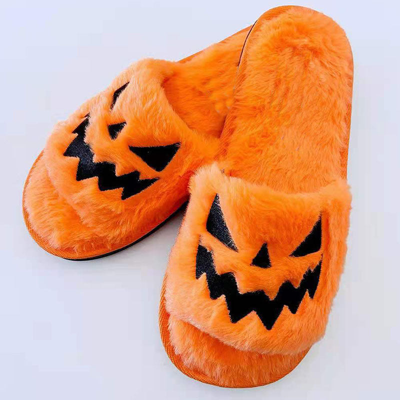 Halloween Shoes Winter Cute Warm Home Slippers Women/Men - Fantasiko