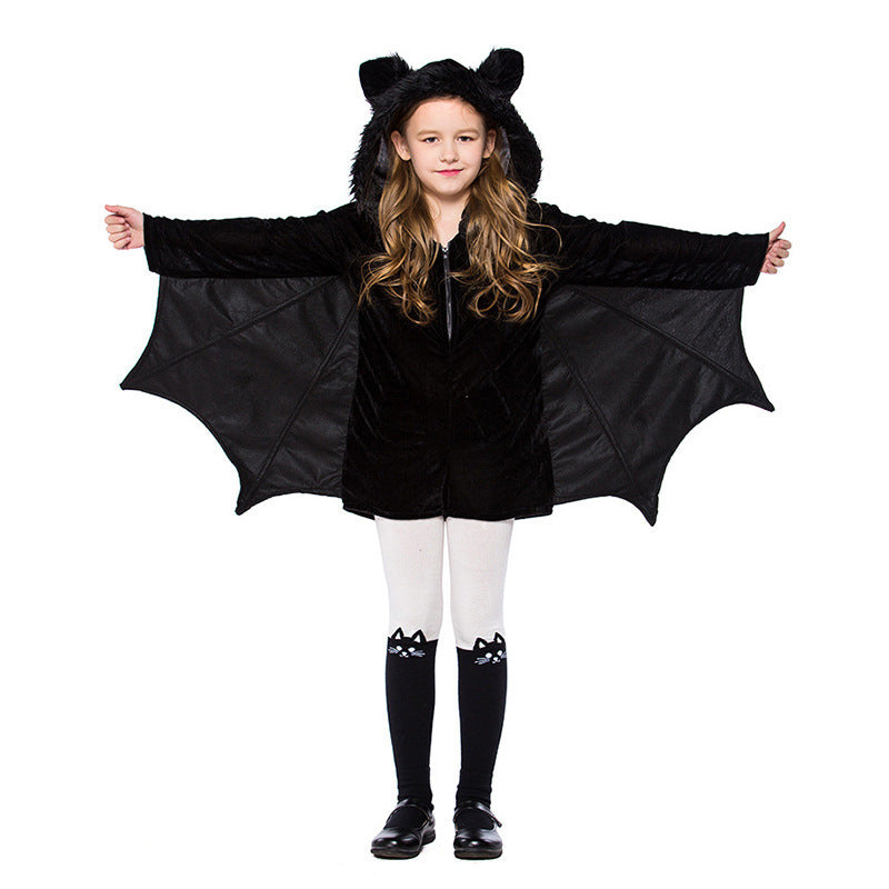 Halloween Children's Costume Black Bat Cosplay Costumes - Fantasiko