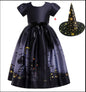 Halloween Princess Dress Halloween Printed Mesh - Fantasiko